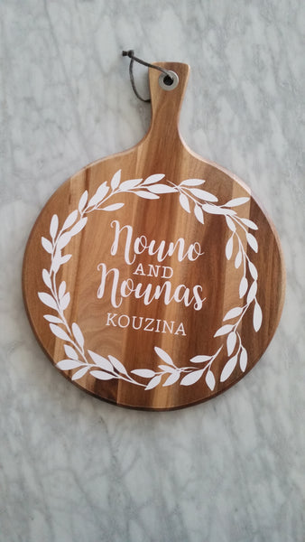 Personalised chopping board