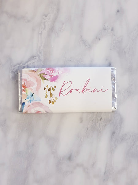 Custom Designed Premium Belgium Mini Chocolate Bar Favors