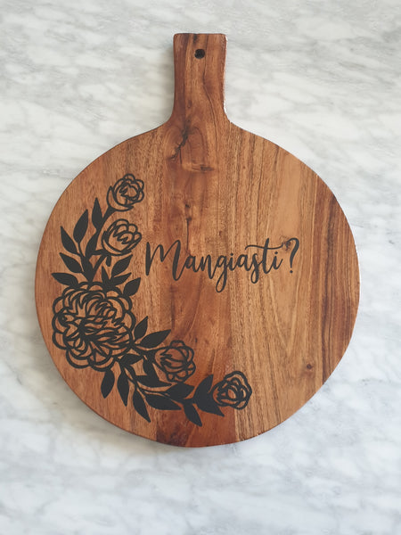 Personalised chopping board