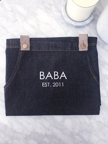 Personalised Denim Apron