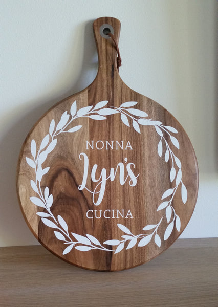 Personalised chopping board