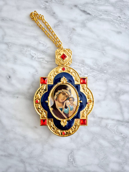 Panagia gold and jewel keepsake ornament