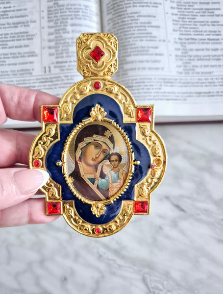 Panagia gold and jewel keepsake ornament