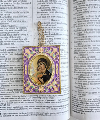 Christmas Ornament Panagia mini frame