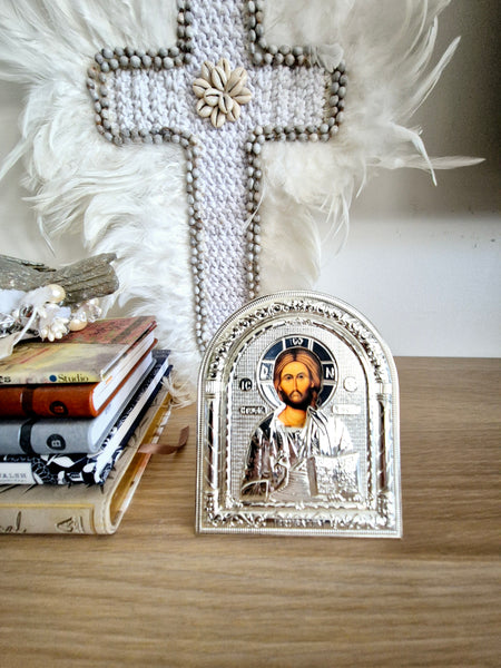 Jesus silver icon