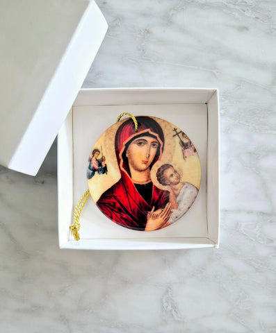 Panagia porcelain ornament