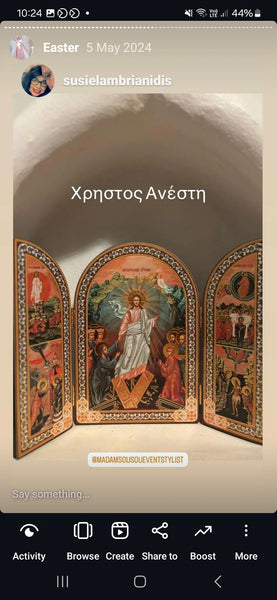 Resurrection of Christ Triptych Icon