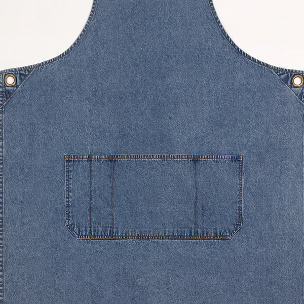 Personalised Denim Apron with Olive Leaf design - madamsousouevents 