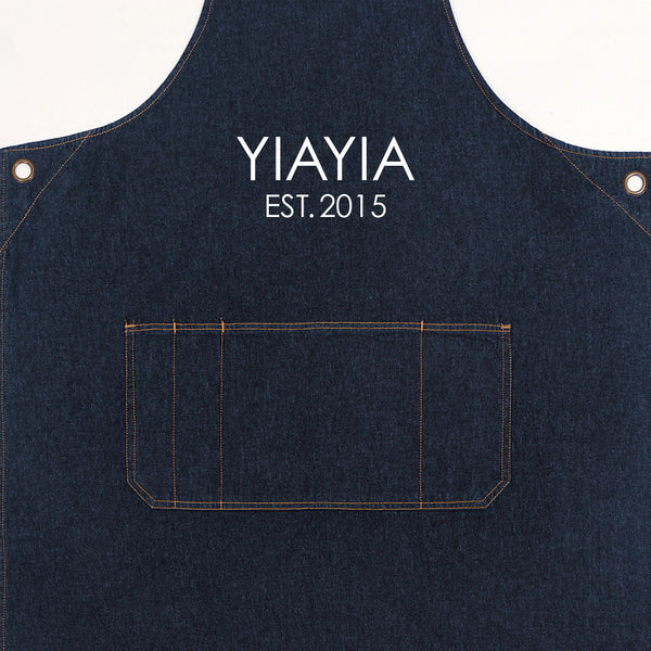 Personalised Denim Apron