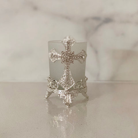 Cross Tealight Holder - madamsousouevents 