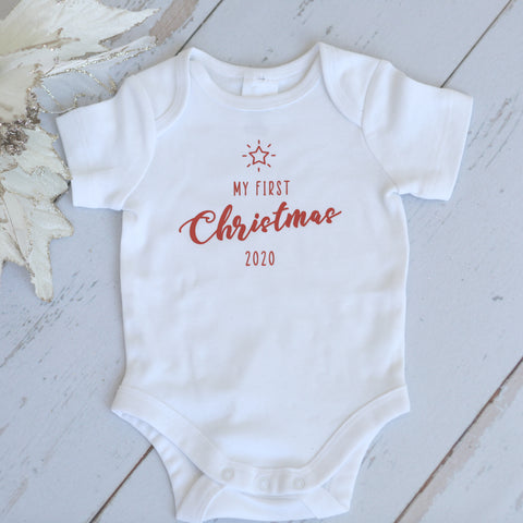 My First Christmas Baby Onesie 2022 - madamsousouevents 